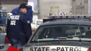 ICE Agents Raid Meat Packing Plant [upl. by Akinas648]