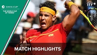 Nadal Inspires Brilliant Comeback  Spain 32 Germany Highlights  ITF [upl. by Annala]