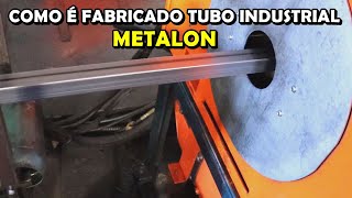 Como é Fabricado Tubo Industrial o Metalon [upl. by Anelaf]