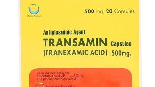 Transamin Capsule 500mg Uses in urdu  How to use Transamin  Tranexamic Acid  Bleeding  By Mr Med [upl. by Litta]