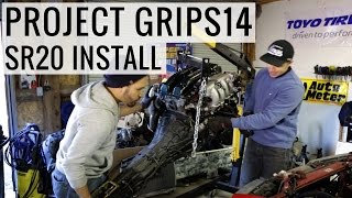 SR20DET Engine Swap Install  Project GripS14 [upl. by Bor70]