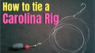 How to tie a Carolina Rig [upl. by Goerke]