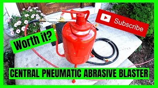 IS This 20lb CENTRAL PNEUMATIC Abrasive Media Blaster from Harbor Freight Worth it Lets Find Out [upl. by Eadith468]