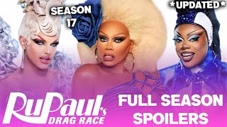 Season 17 UPDATED FULL Season Spoilers  RuPauls Drag Race [upl. by Gibeon]