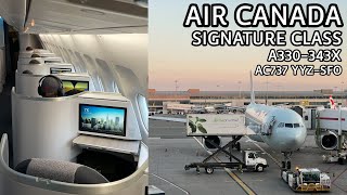 Air Canada Signature Class A330 Business Class Review [upl. by Nannerb]