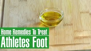 3 Best Home Remedies To TREAT ATHLETES FOOT ITCHING SCALING amp REDNESS [upl. by Hakilam]