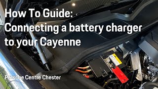 How To Guide Connecting a battery charger to your Cayenne [upl. by Boardman]