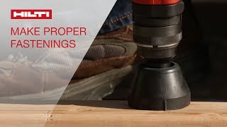 HOW TO make a proper fastening with Hilti powderactuated tools [upl. by Lancelle398]