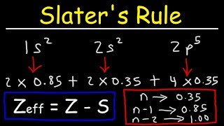 How To Use Slaters Rule to Estimate The Effective Nuclear Charge [upl. by Neddie656]