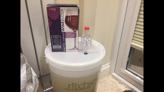 Making wine at home from a kit  Wine Buddy White Zinfandel home brew our experience [upl. by Opiak]