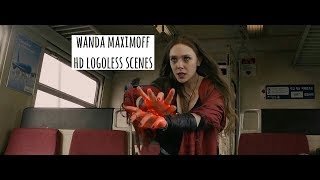 Wanda Maximoff Logoless Scenes 1080p  Age of Ultron Edition [upl. by Elyak42]