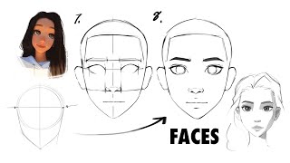 How to Draw Faces beginner friendly [upl. by Oironoh]