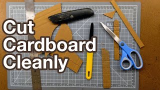 How to Cut Cardboard Cleanly Curvy or Straight [upl. by Atipul]