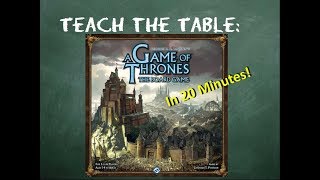 How to play A Game of Thrones The Board Game Second Edition in 20 minutes [upl. by Tloh736]