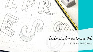 Letras 3D  Tutorial paso a paso [upl. by Gaylene]