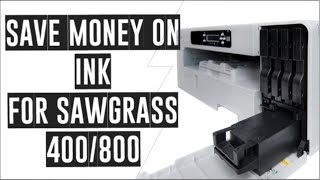 HOW TO USE CHEAPER INK IN SAWGRASS SG400800 INK HACK sawgrass sublimation [upl. by Kalil]