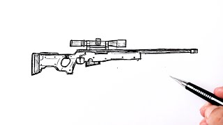 How to draw AWP Sniper Easy [upl. by Funch]