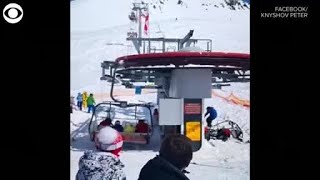 Georgia Ski Lift Failure Sends People Flying Into Air At Least 10 Injured [upl. by Landre]