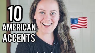 10 American Accents Imitation Examples [upl. by Ditter]