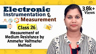 Measurement of Medium Resistance by Ammeter Voltmeter Method  Measurement of Resistance [upl. by Mckale927]