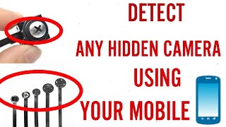 How To Detect Spy Camera With Your Mobile [upl. by Tannen]