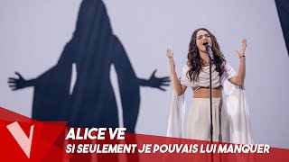 Calogero  Si seulement je pouvais lui manquer ● Alice Ve  Lives  The Voice Belgique Saison 9 [upl. by Felicdad]