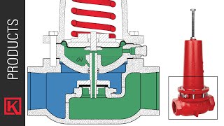 How the Kimray SpringLoaded Adjustable Back Pressure Regulator Valve Operates No Instrument Gas [upl. by Wershba904]