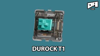 Durock T1 Typing Sound Test Factory Lube [upl. by Burney]