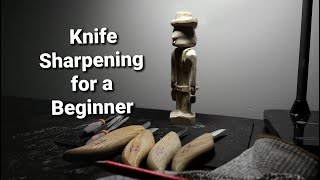 Wood Carving  Sharpening Wood Carving Knives for Beginners [upl. by Yenhpad322]