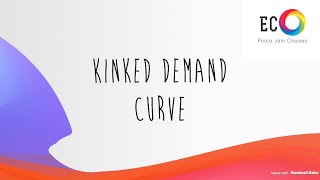 Kinked demand curve and discontinuity in MR curve [upl. by Ttsepmet]