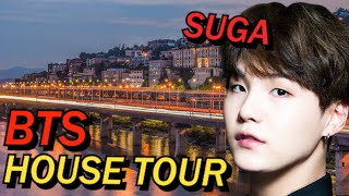 BTS SUGA House Tour quotUN Village Hannam River Hillquot [upl. by Amolap293]