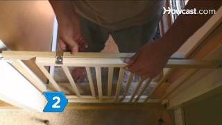 How to Install HardwareMounted Baby Gates [upl. by Mckale]