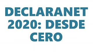 DECLARACIÓN PATRIMONIAL DECLARANET 2020 PASO A PASO [upl. by Langill164]