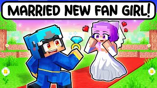 Omz MARRIED A NEW CRAZY FAN GIRL in Minecraft [upl. by Yeltnerb]