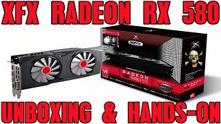 XFX  AMD Radeon RX 580 8GB GDDR5 Unboxing amp HandsOn [upl. by Haelak]