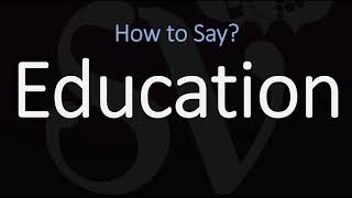 How to Pronounce Education CORRECTLY Meaning amp Pronunciation [upl. by Emylee]