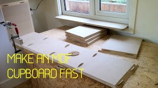 DIY  Make an mdf storage cupboard  A timelapse tutorial [upl. by Ardnasak]