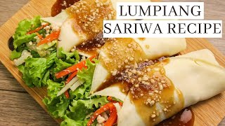 LUMPIANG SARIWA with Homemade Wrapper And Sauce [upl. by Attalanta]