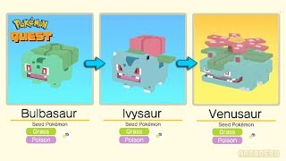 Pokémon Quest Bulbasaur Evolved Into Ivysaur and Venusaur  Pokemon Bulbasaur Evolution [upl. by Noiroc]