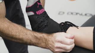 How To Fit the DonJoy Sports Stabilizing Pro Ankle Brace  SSPC [upl. by Rosse613]