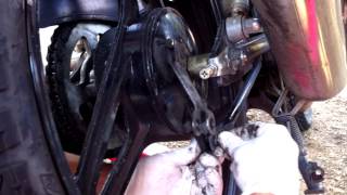 ★ How to DISMANTLE CLEAN and ASSEMBLE Back Brake of Yamaha YBR 125 Diversion [upl. by Lexerd]