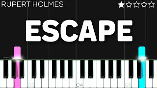 Escape The Pina Colada Song  Rupert Holmes  EASY Piano Tutorial [upl. by Sioux658]