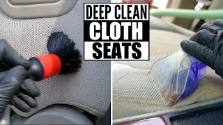 How To DEEP CLEAN Cloth Car Seats The Right Way And Remove Stains and Dirt [upl. by Hellah]