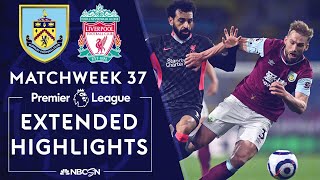 Burnley v Liverpool  PREMIER LEAGUE HIGHLIGHTS  5192021  NBC Sports [upl. by Nimzaj130]