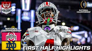 CFP National Championship HALFTIME HIGHLIGHTS Ohio State Buckeyes vs Notre Dame Fighting Irish 🎥 [upl. by Nil]