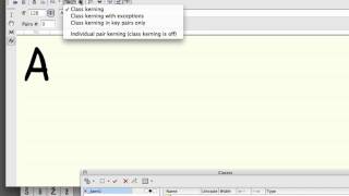 FontLab  Kerning Classes HD [upl. by Sudaorb]