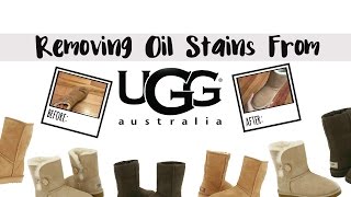 How To Remove OilGrease Stains From Uggs [upl. by Bathelda175]