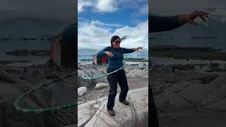 Hula Hooping at Port Lockroy [upl. by Nuoras]