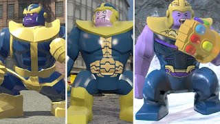 Evolution of Thanos in LEGO Marvel Videogames 20132018 [upl. by Kliman]