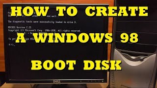 How to Create a Windows 98 Boot Disk [upl. by Anerrol]